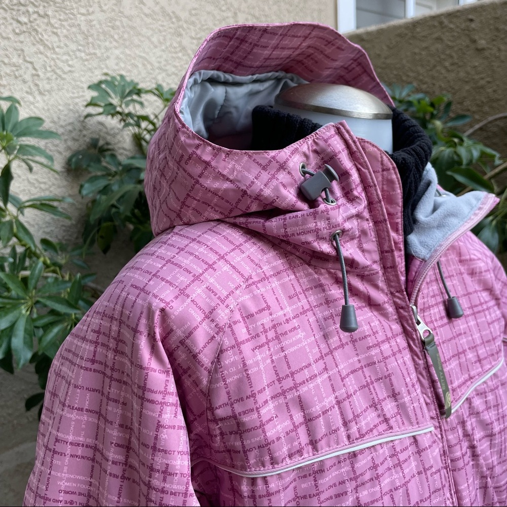 Light pink/gray Betty Rides snow jacket - Picture 4 of 12